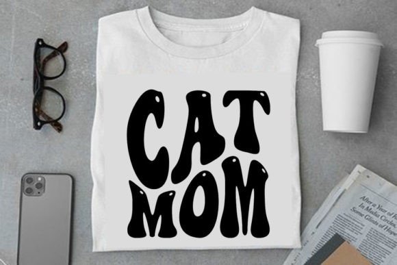 Retro Text Design, Cat Mom Review